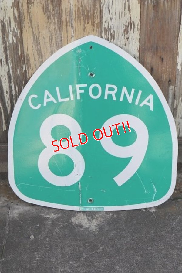 画像1: dp-210901-34 Road Sign CALIFORNIA Freeway 89 Sign 
