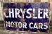 画像1: dp-210901-36 CHRYSLER MOTOR CARS 1920's-1930's Sign (1)