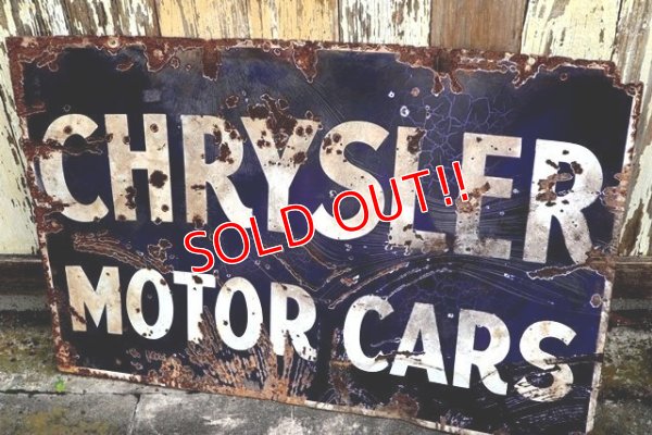 画像8: dp-210901-36 CHRYSLER MOTOR CARS 1920's-1930's Sign