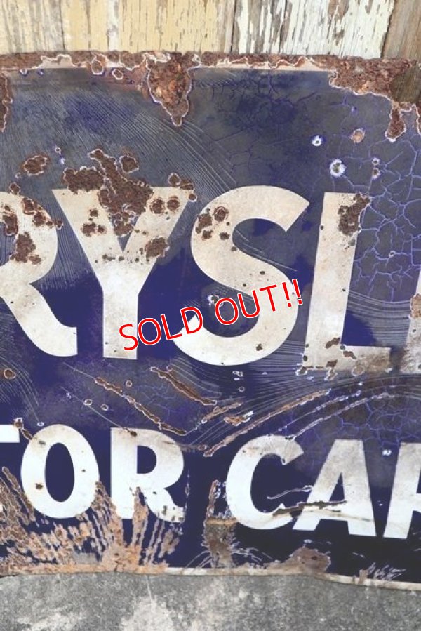 画像10: dp-210901-36 CHRYSLER MOTOR CARS 1920's-1930's Sign