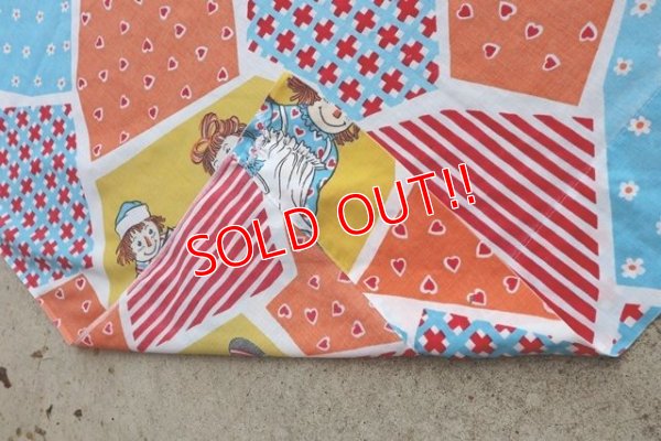 画像6: ct-210801-60 Raggedy Ann & Andy / 1970's-1980's Flat Sheet (Twin size)