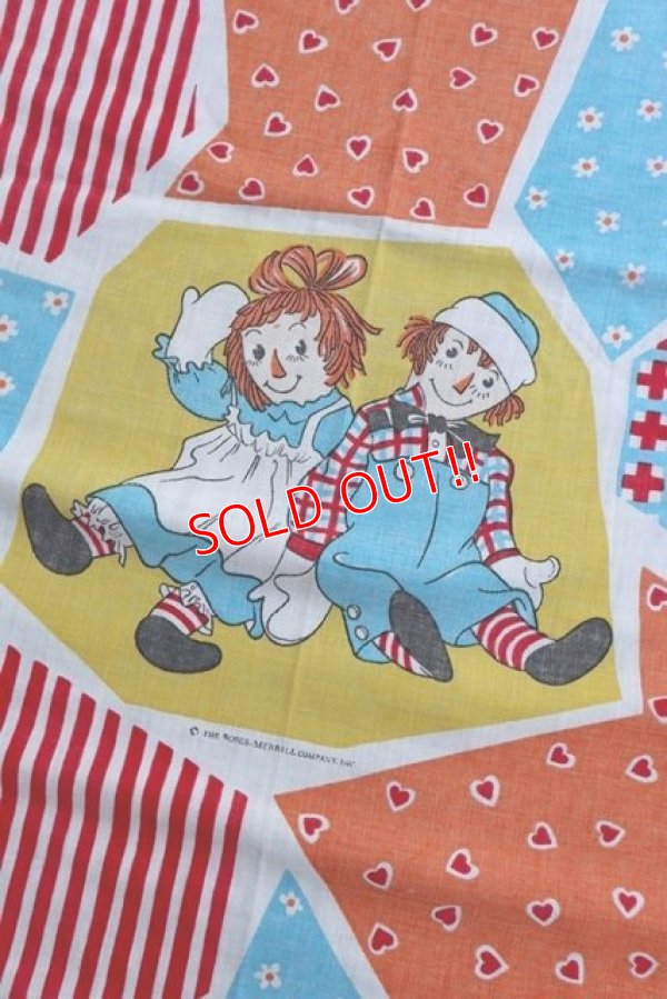 画像3: ct-210801-60 Raggedy Ann & Andy / 1970's-1980's Flat Sheet (Twin size)