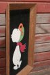 画像4: ct-210901-72 Snoopy / 1970's Velvet Painting Wall Hanging