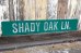 画像1: dp-210801-34 Road Sign / SHADY OAK LN. (1)