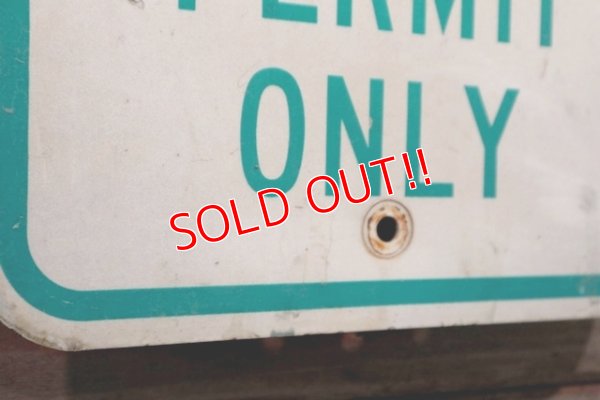 画像4: dp-210801-34 Road Sign / PARKING BY CITY OF OXFORD PERMIT ONLY