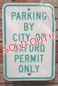 dp-210801-34 Road Sign / PARKING BY CITY OF OXFORD PERMIT ONLY