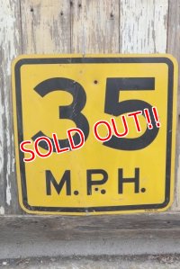 dp-210801-34 Road Sign / 35 M.P.H