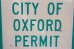 画像3: dp-210801-34 Road Sign / PARKING BY CITY OF OXFORD PERMIT ONLY