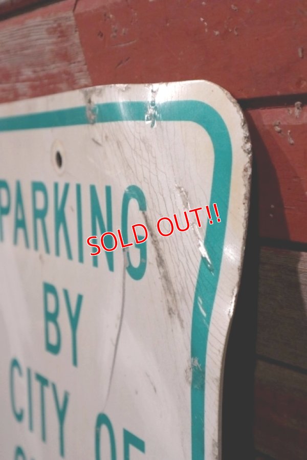 画像5: dp-210801-34 Road Sign / PARKING BY CITY OF OXFORD PERMIT ONLY