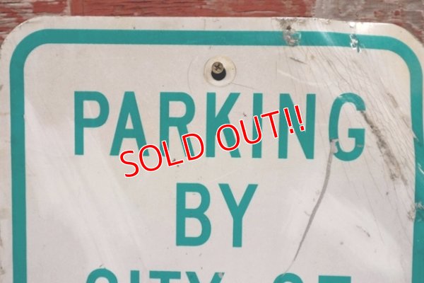 画像2: dp-210801-34 Road Sign / PARKING BY CITY OF OXFORD PERMIT ONLY