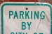 画像2: dp-210801-34 Road Sign / PARKING BY CITY OF OXFORD PERMIT ONLY (2)