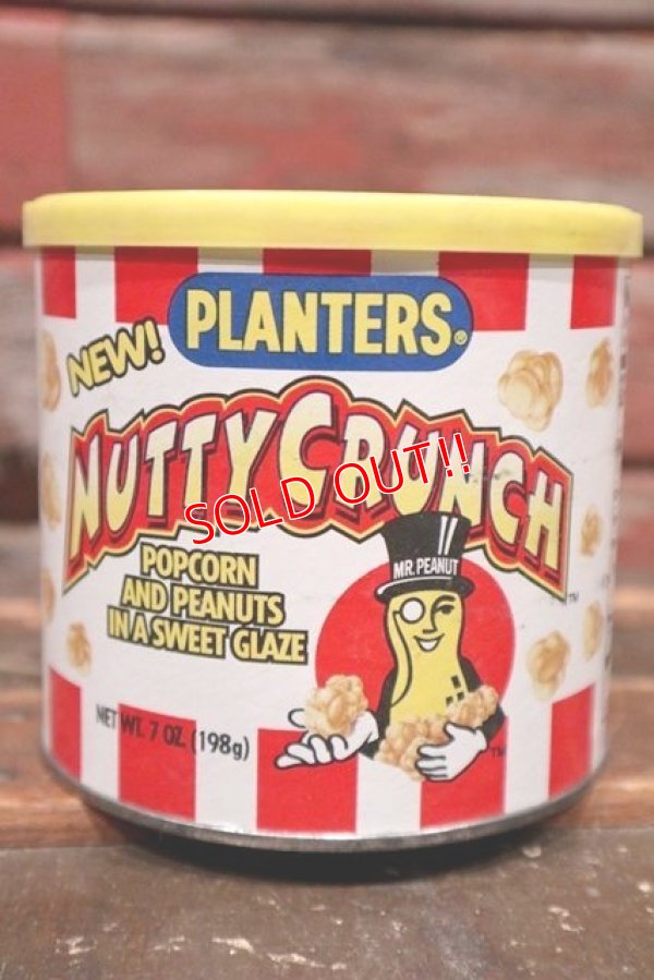 画像1: ct-211001-27 PLANTERS / MR.PEANUT 1990's NUTTY CRUNCH Tin Can