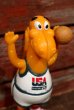 画像2: ct-211001-04 KRAFT / Cheesasaurus Rex 1992 Bendy Figure "Basketball" (2)