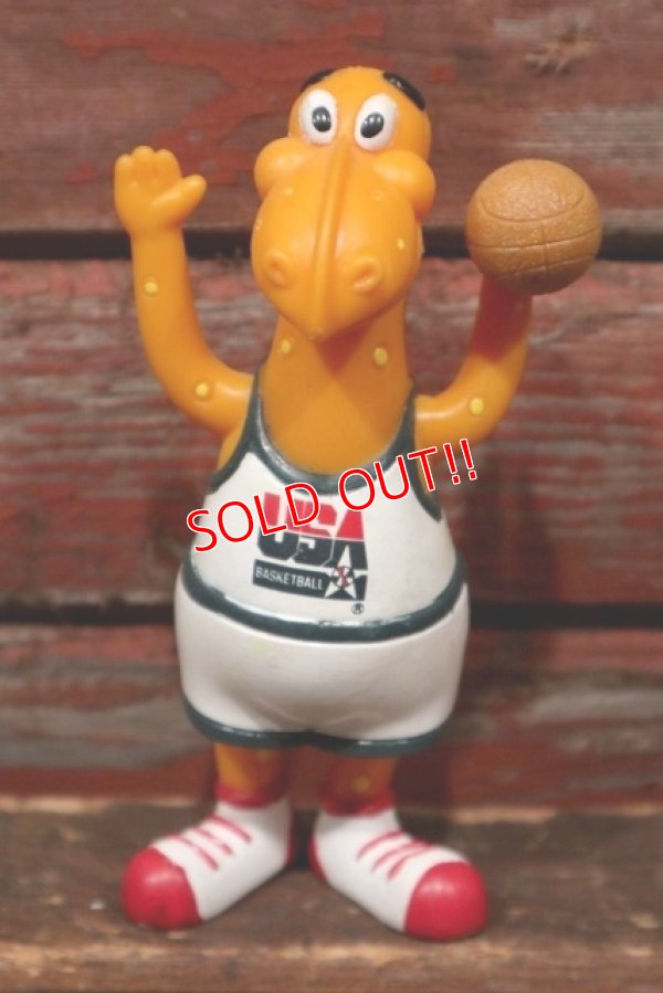 画像1: ct-211001-04 KRAFT / Cheesasaurus Rex 1992 Bendy Figure "Basketball"