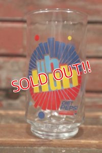 dp-211001-40 DIET PEPSI / 1990's Glass Tumbler