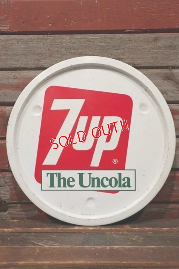 画像1: dp-211001-32 7up / 1970's The Uncola" Tin Tray