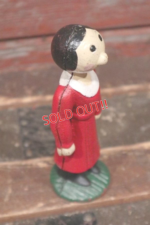 画像5: ct-211101-02 Popeye / Olive Oyl 1930's-1940's Cast Iron Coin Bank