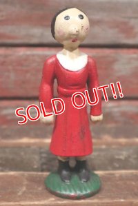 ct-211101-02 Popeye / Olive Oyl 1930's-1940's Cast Iron Coin Bank