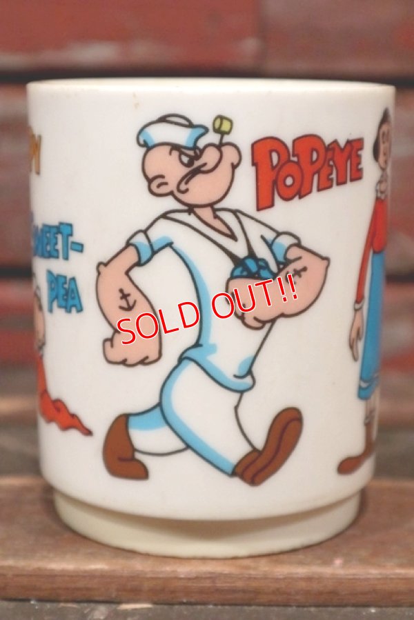 画像1: ct-211101-09 Popeye / deka 1971 Plastic Mug