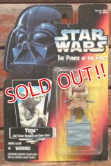 ct-211001-43 STAR WARS / POTF YODA with Jedi Trainer Backpack and Gimer Stick!