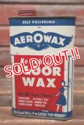 dp-211110-25 AEROWAX Rubbing FLOOR WAX / Vintage Tin Can