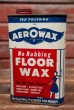 画像1: dp-211110-25 AEROWAX Rubbing FLOOR WAX / Vintage Tin Can (1)