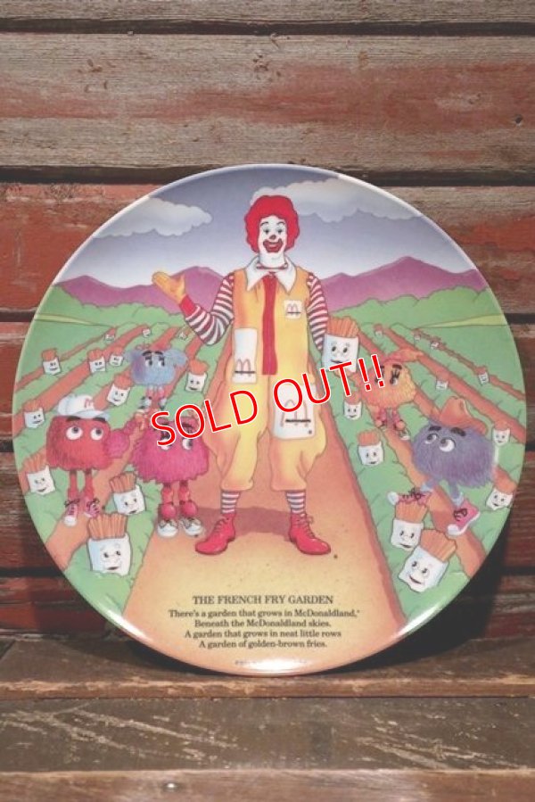 画像1: ct-211101-44 McDonald's / 1989 Collectors Plate "The French Fry Garden"