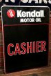 画像1: dp-211110-49 Kendall / 1980's Metal Sign "CASHER" (1)