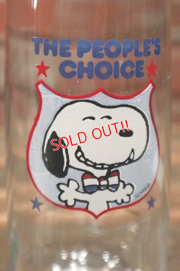 画像2: ct-211101-74 Snoopy / Anchor Hocking 1980's "THE PEOPLE'S CHOICE " Glass