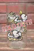 ct-211101-67 KRAFT / PEANUTS 1980's Jelly Glass "Joe Cool & Woodstock"