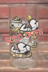 ct-211101-67 KRAFT / PEANUTS 1980's Jelly Glass "Joe Cool & Woodstock"