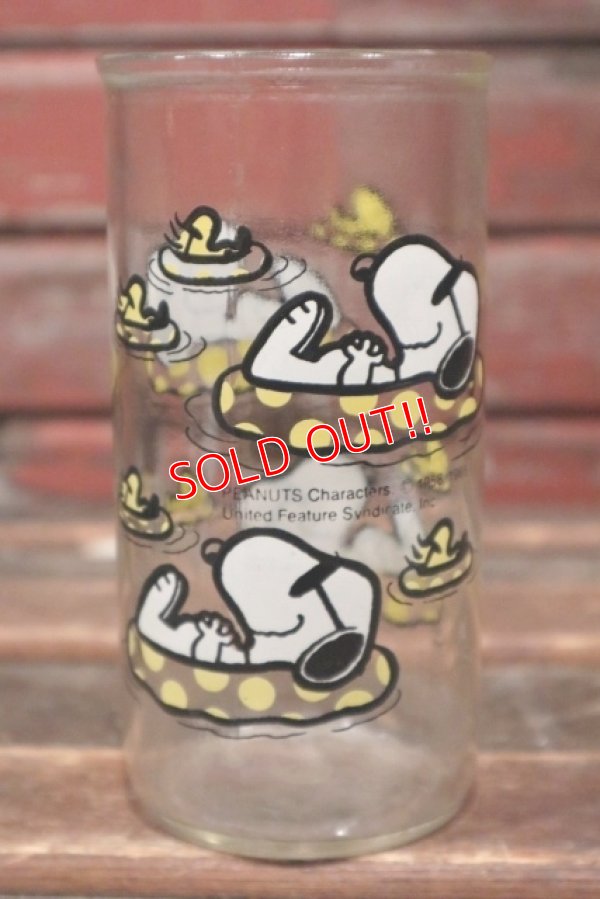 画像1: ct-211101-67 KRAFT / PEANUTS 1980's Jelly Glass "Joe Cool & Woodstock"