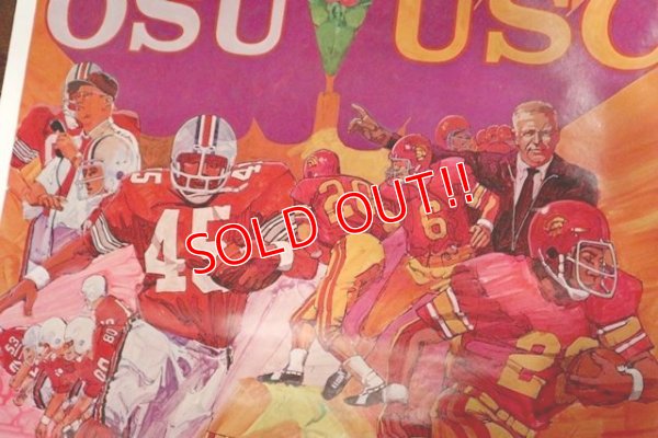 画像3: dp-200301-21 ROSE BOWL / OSU×USC 1973 Poster
