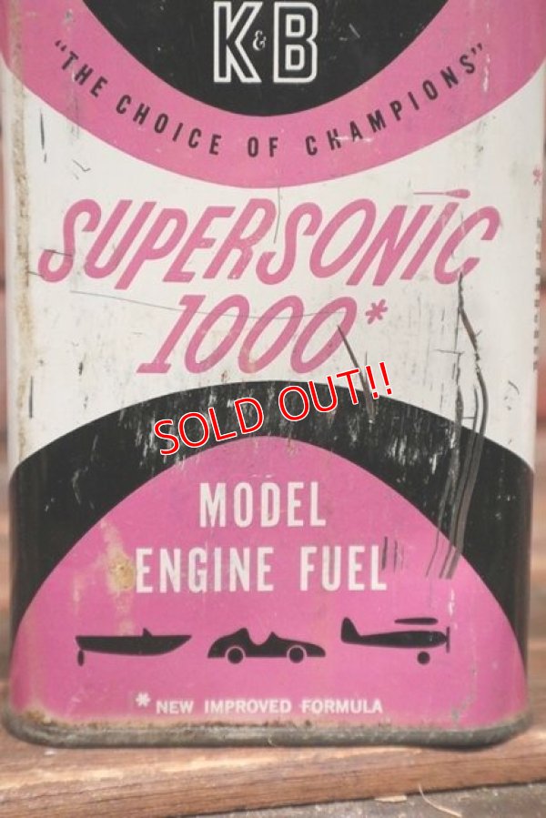 画像2: dp-211110-30 SUPERSONIC 1000 / Vintage Engine Oil Can