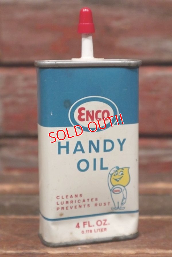 画像1: dp-211110-62 ENCO / 1960's HANDY OIL Can