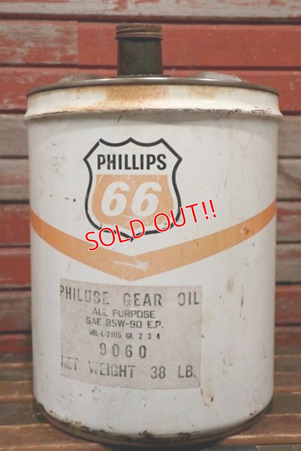 画像1: dp-211101-12 PHILLIPS 66 / 1970's 5 U.S.GALLONS Oil Can