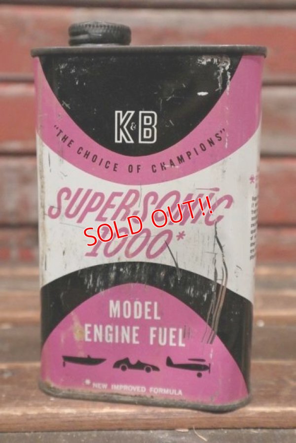 画像1: dp-211110-30 SUPERSONIC 1000 / Vintage Engine Oil Can