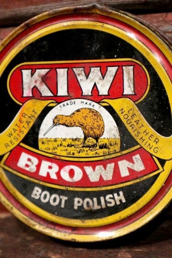 画像2: dp-210901-71 KIWI / 1970's〜BOOT POLISH "BROWN" Can