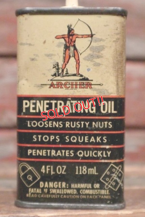 画像2: dp-211110-66 ARCHER / 1950's Penetrating Oil Can