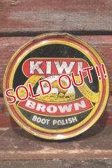 dp-210901-71 KIWI / 1970's〜BOOT POLISH "BROWN" Can