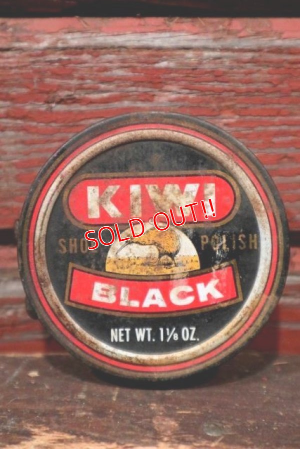 画像1: dp-210901-69 KIWI / 1970's〜SHOE POLISH "BLACK" Can