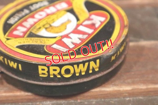 画像3: dp-210901-71 KIWI / 1970's〜BOOT POLISH "BROWN" Can
