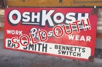 dp-211201-03 OSHKOSH / 1940's Huge Advertising Sign