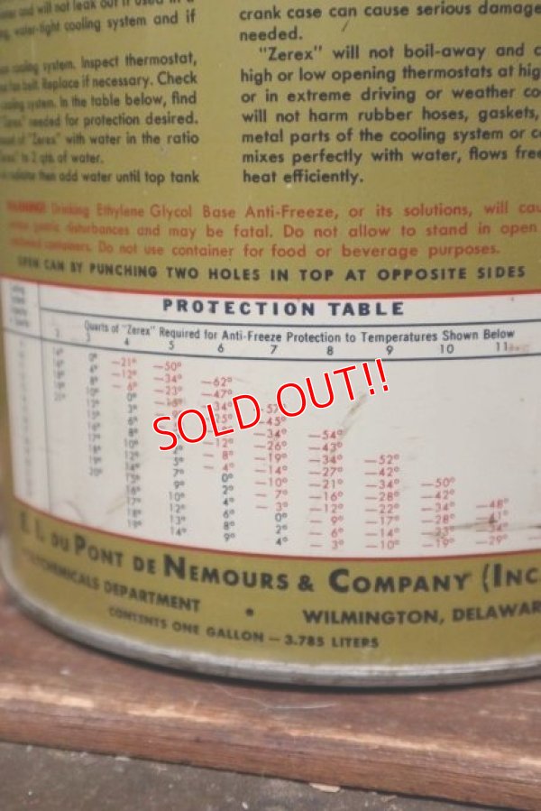 画像4: dp-211201-19 DU PONT / Anti-Freeze and Anti Rust ZEREX Can