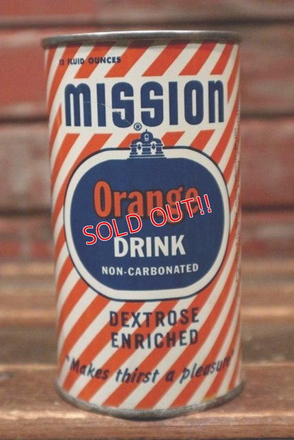 画像1: dp-211110-42 MISSION ORANGE SODA / Vintage Can Coin Bank