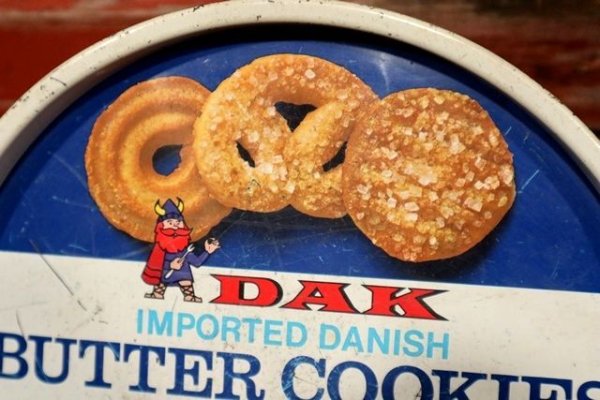 画像2: dp-211201-26 DAK BUTTER COOKIES / Vintage Tin Can