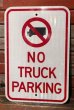 画像1: dp-211110-59 Road Sign "NO TRUCK PARKING" (1)