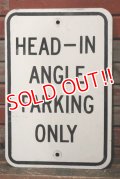 dp-211110-59 Road Sign "HEAD-IN ANGLE PARKING ONLY"
