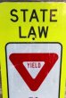 画像2: dp-211201-21 Road Sign "STATE LAW YIELD WITHIN CROSS WALK" (2)