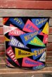 画像1: dp-211210-23 1950's-1960's College Pennant Trash Can (1)